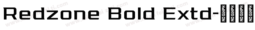 Redzone Bold Extd字体转换